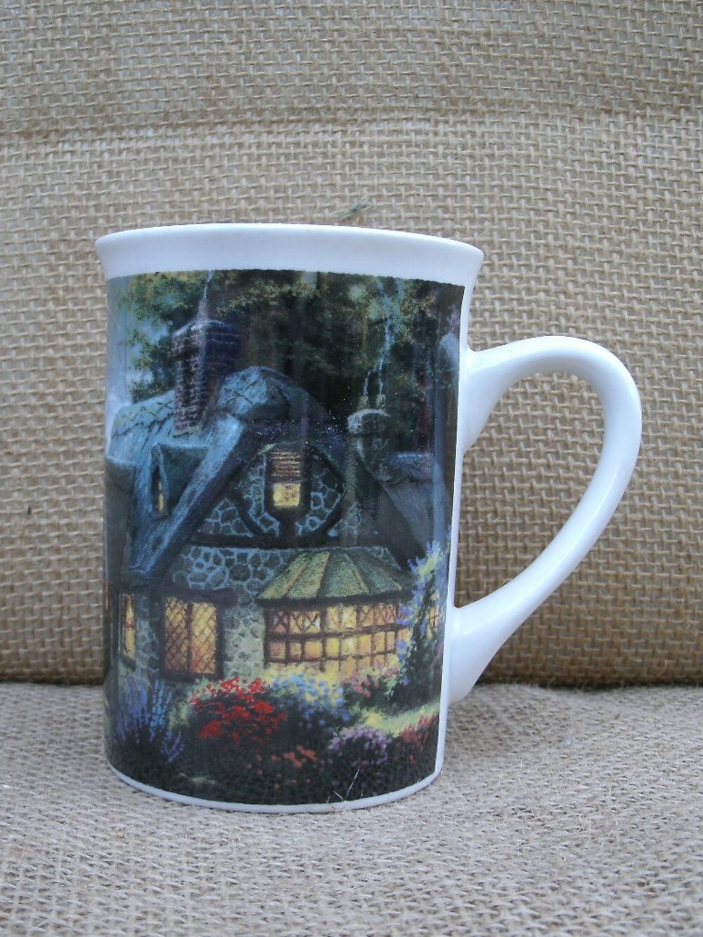 Vintage Thomas Kinkade Stillwater Cottage Art Mug